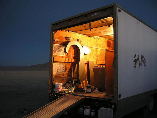 Truck - Wings - At Night